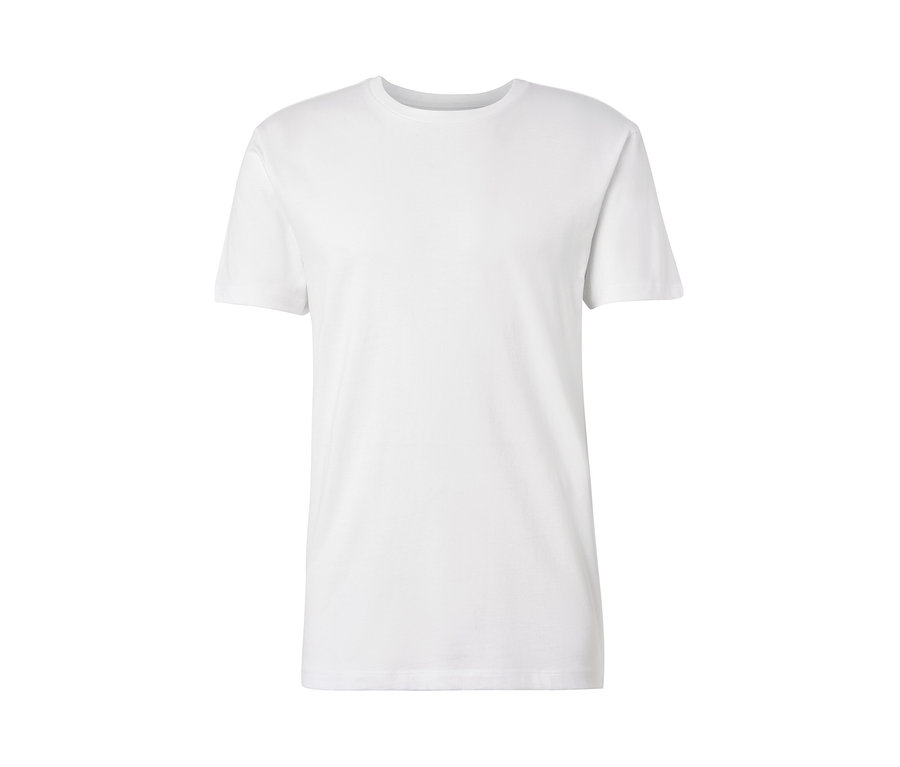 Weisses 3 T-Shirts mit Rundhalsausschnitt.