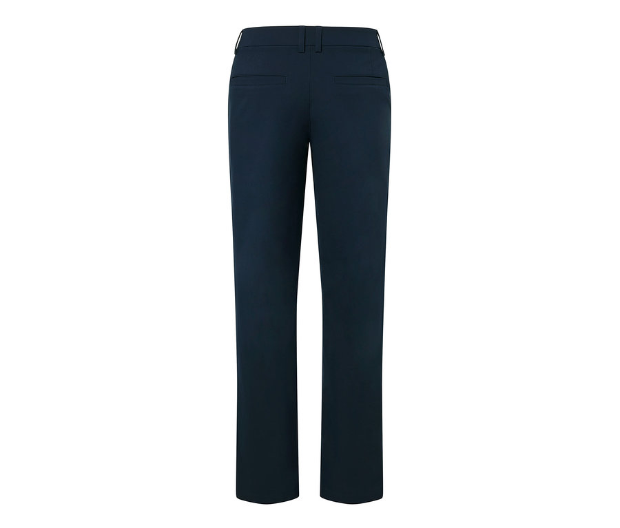 Dunkelblaue Outdoorhose von hinten.