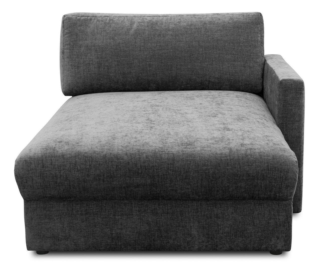 DOMO Longchair, linksbündig, anthrazit.