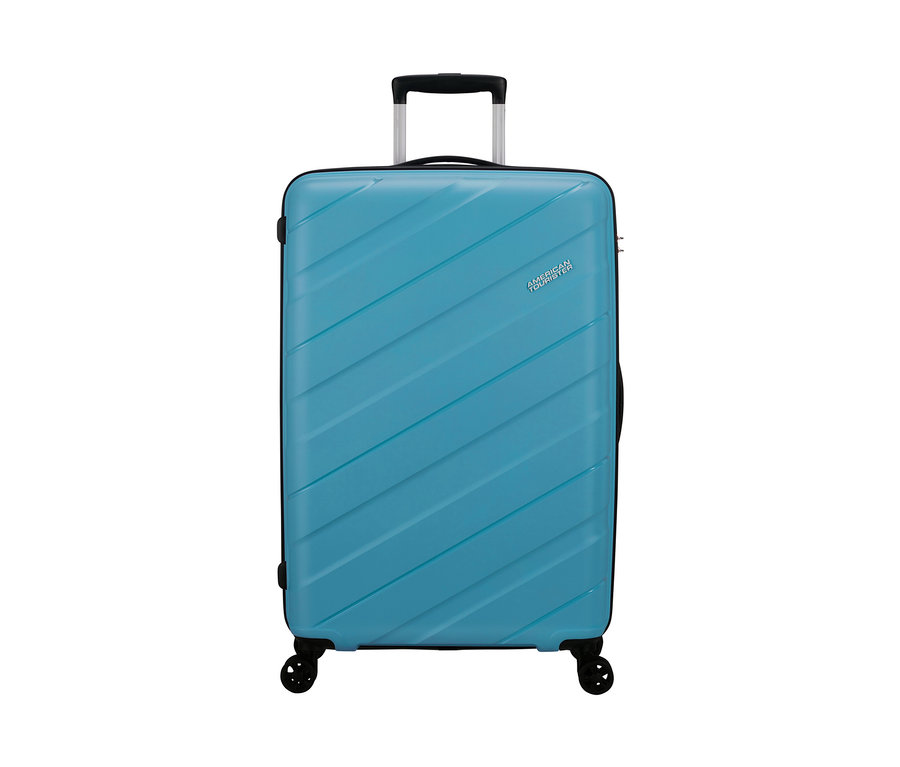 Ein großer, hellblauer American Tourister »Jetdriver 3.0« Koffer.