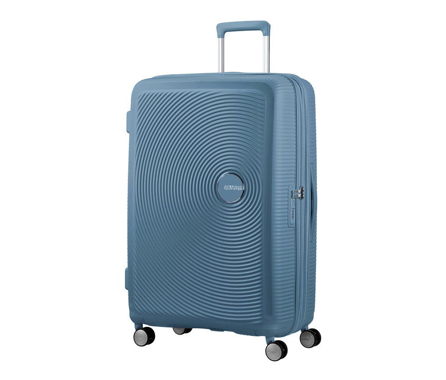 Blauer American Tourister Hartschalen-Koffer »Soundbox« Spinner, groß.