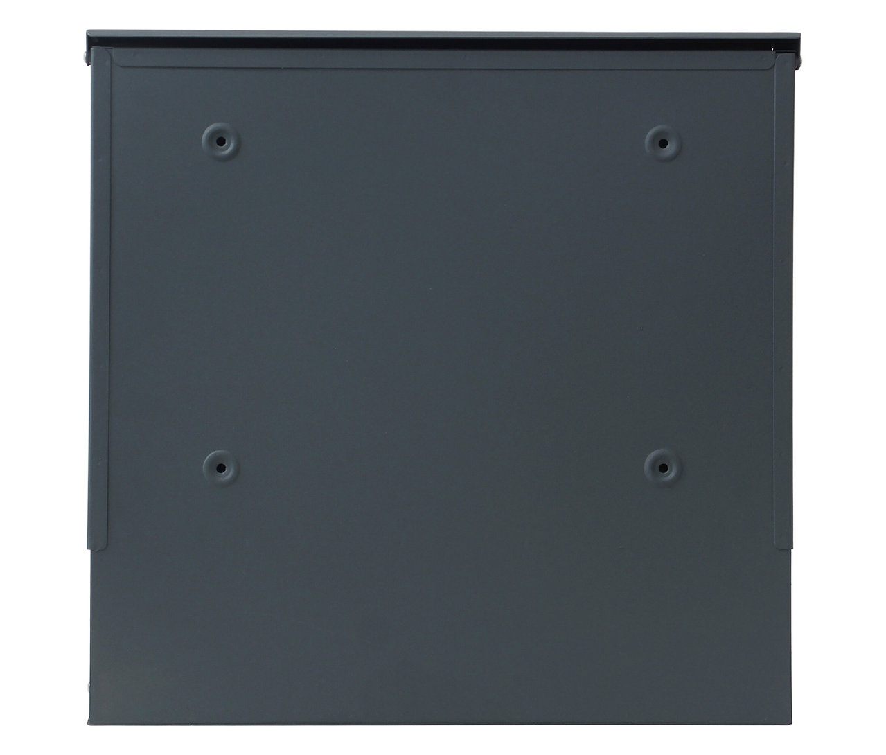 Nahaufnahme einer grauen Briefbox.