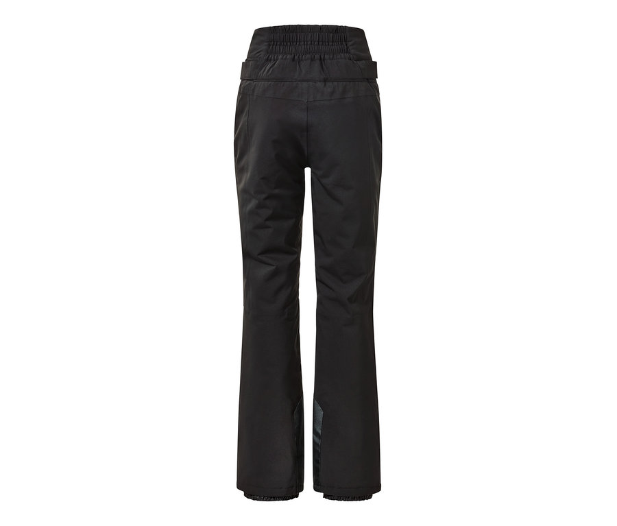 Schwarze High-Waist-Skihose von hinten.
