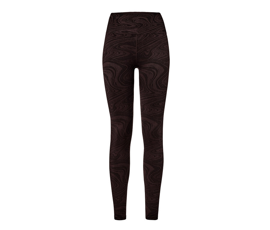 Eine nahtlose, gemusterte, dunkle Seamless-Tight.
