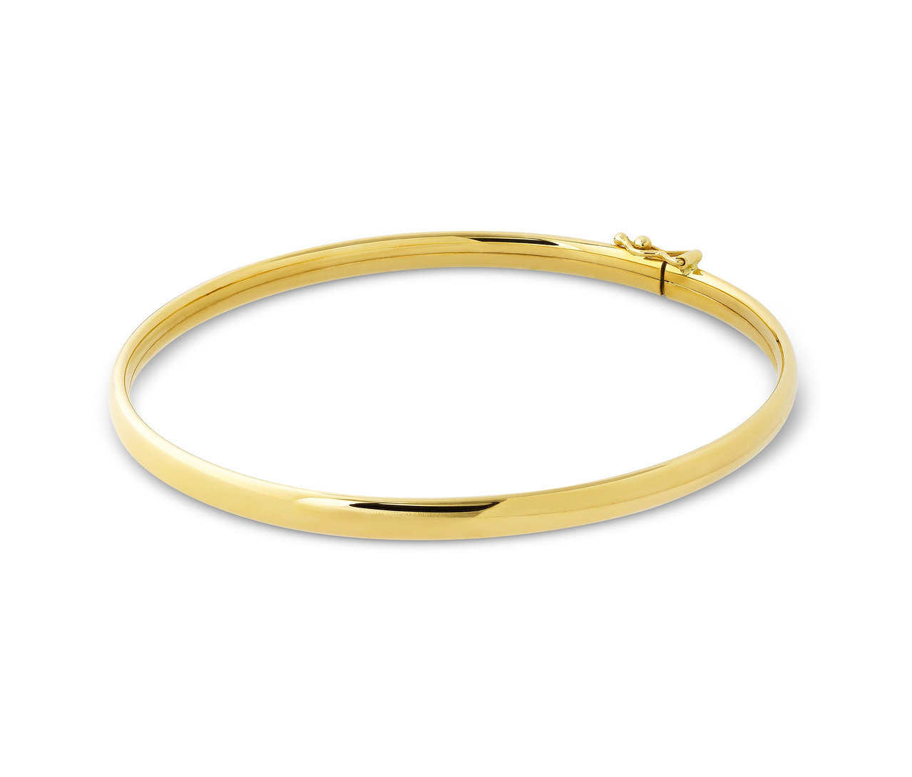 585 Gold Armreif auf weißem Hintergrund.