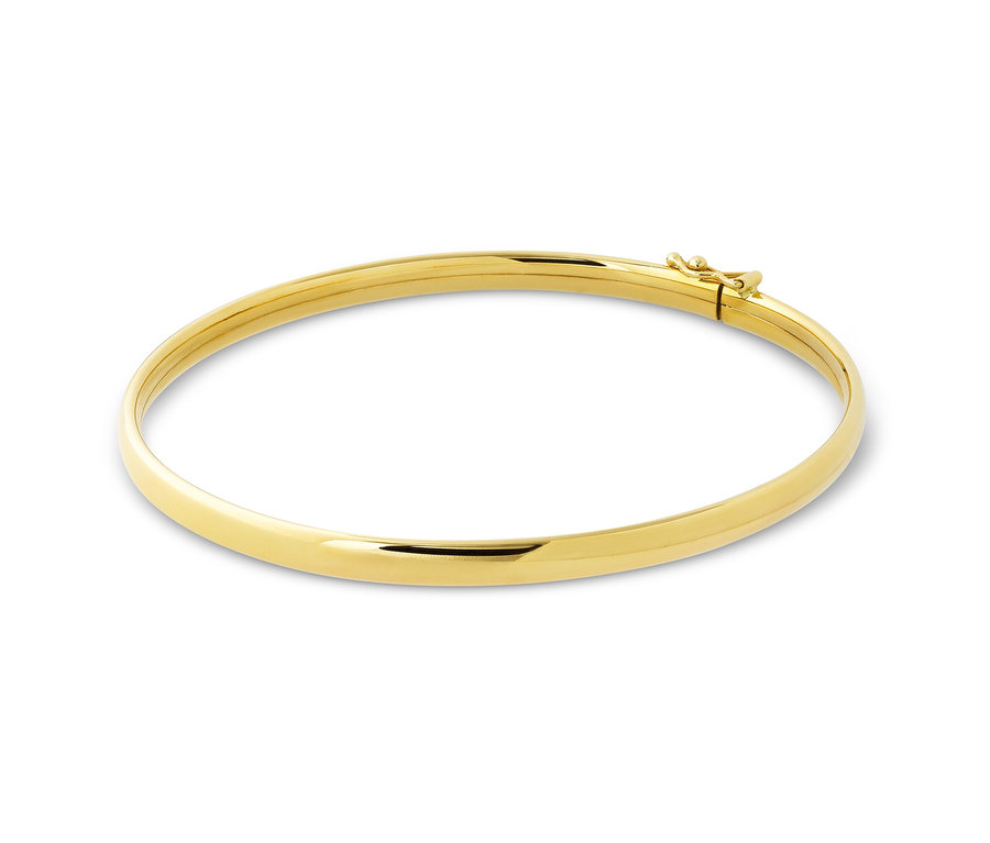 585 Gold Armreif auf weißem Hintergrund.