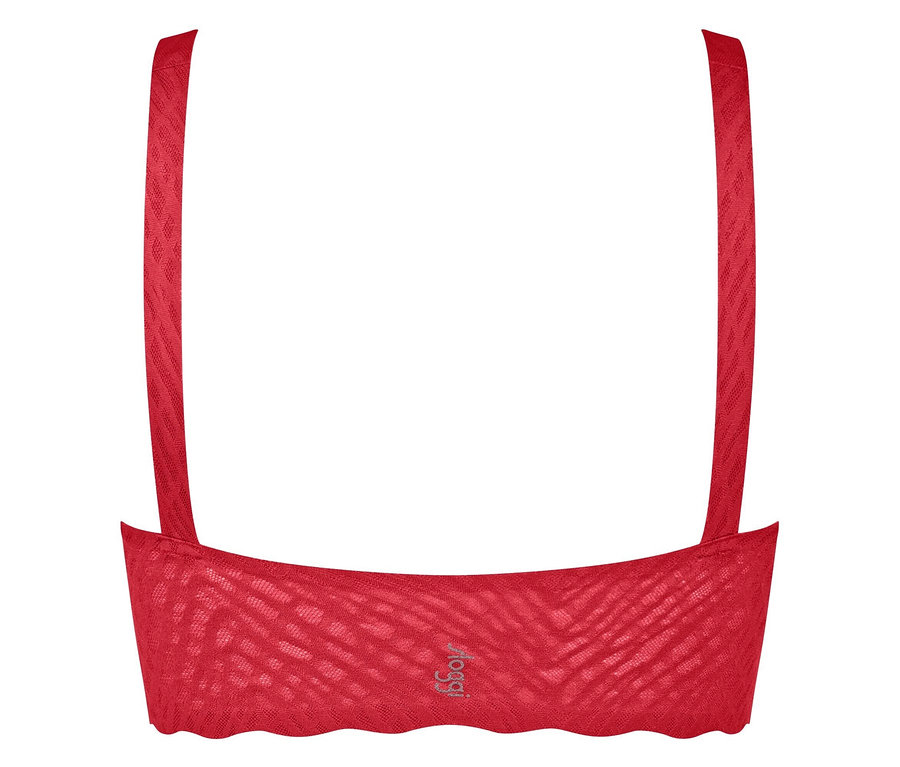 Detailansicht des roten sloggi ZERO Feel Bliss Festive Tops.