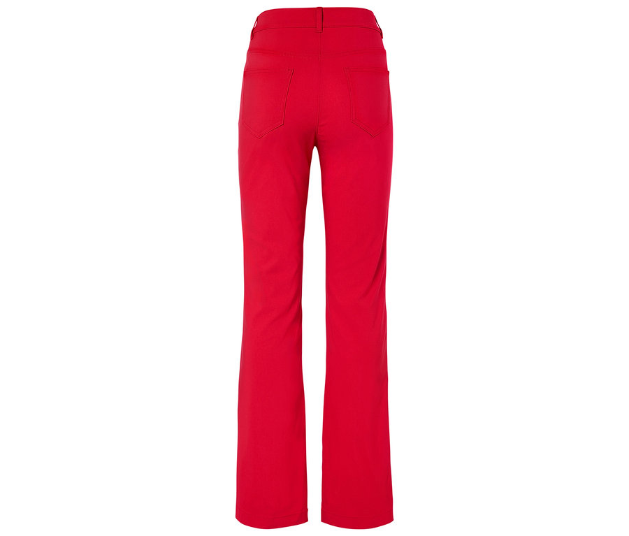 Rote Hose von hinten.