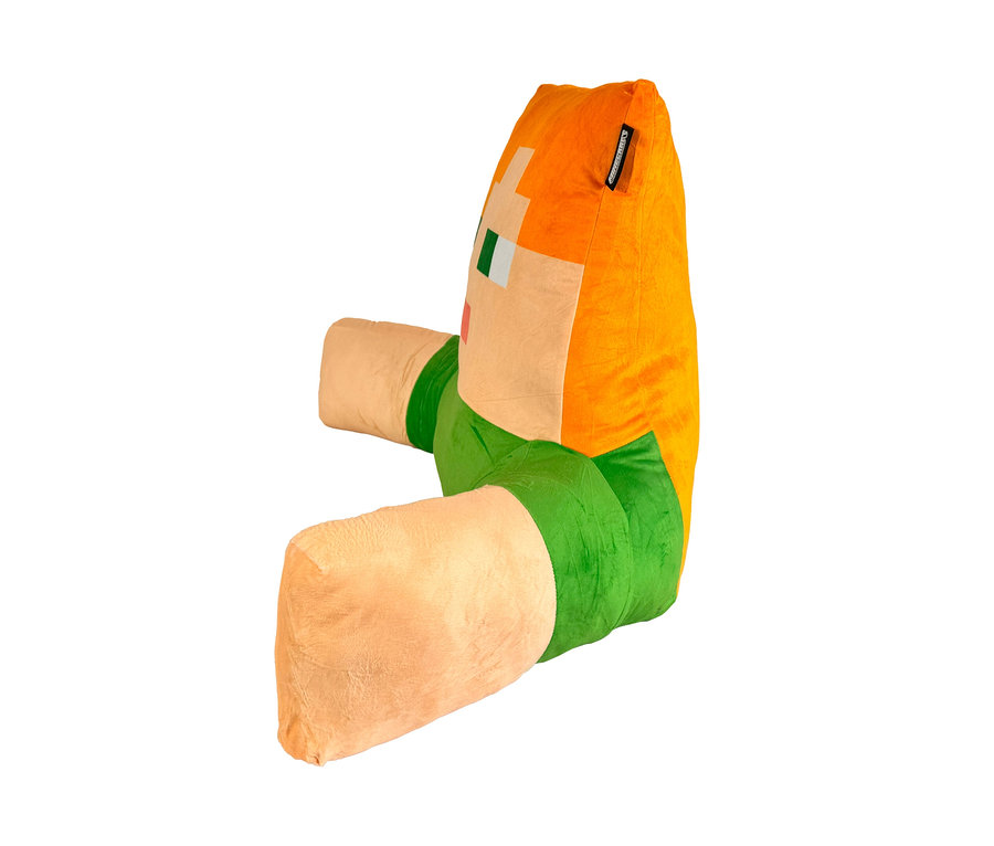 MINECRAFT Relaxkissen, Alex auf weißem Hintergrund.