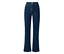 Dunkelblaue Bootcut Jeans im Fit "Lou" auf weißem Hintergrund.