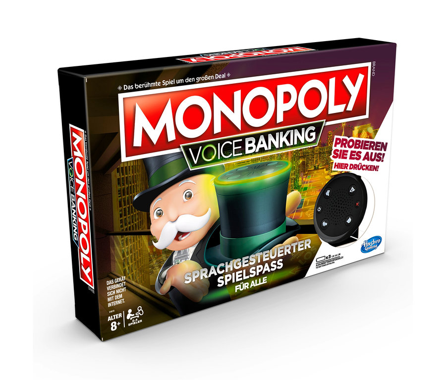 Verpackung von Hasbro »Monopoly Voice Banking«.
