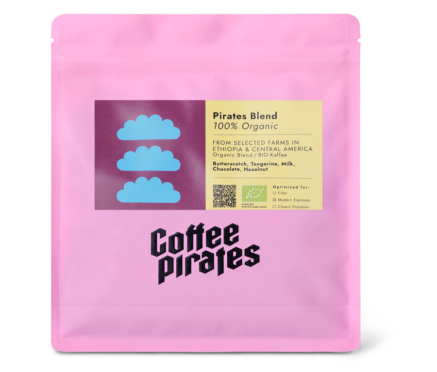 Coffee Pirates - Pirates Blend Bio Espresso - 250 g Ganze Bohne