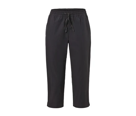 Schwarze Softshell-Funktionscapri.