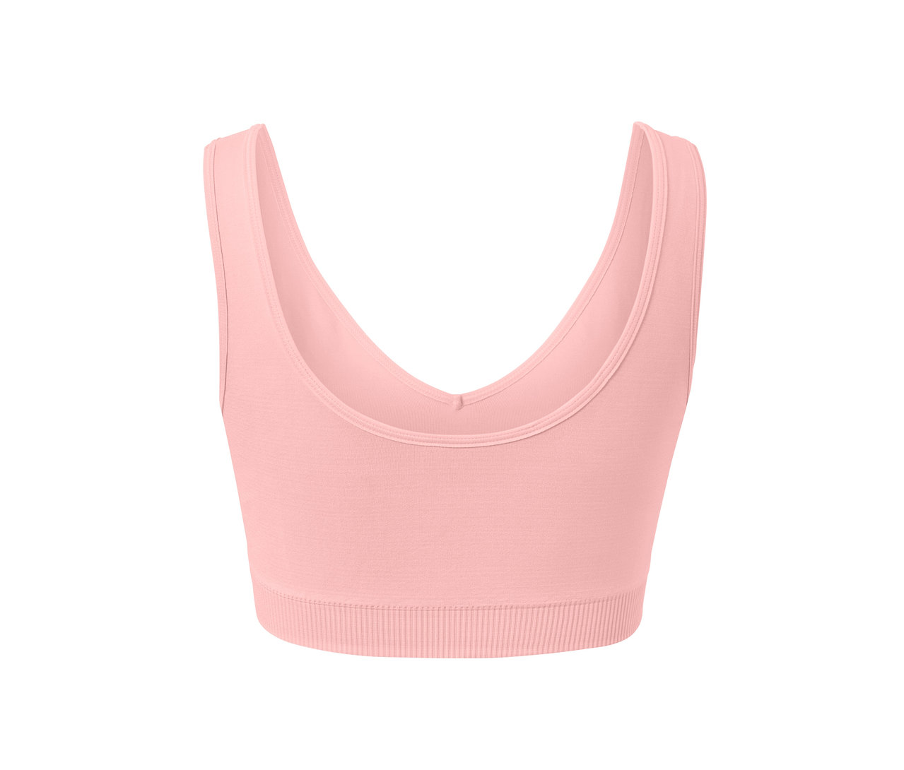 Rosafarbenes Seamless-Sport-Bustier.