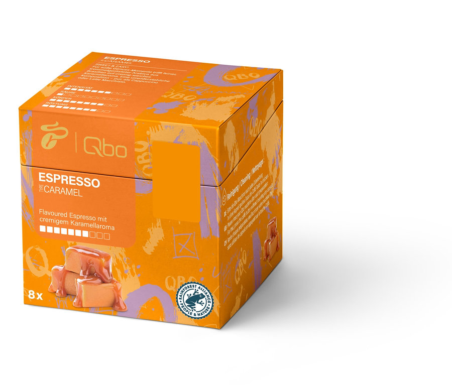 Qbo Flavoured Espresso Caramel - 8 Kapseln