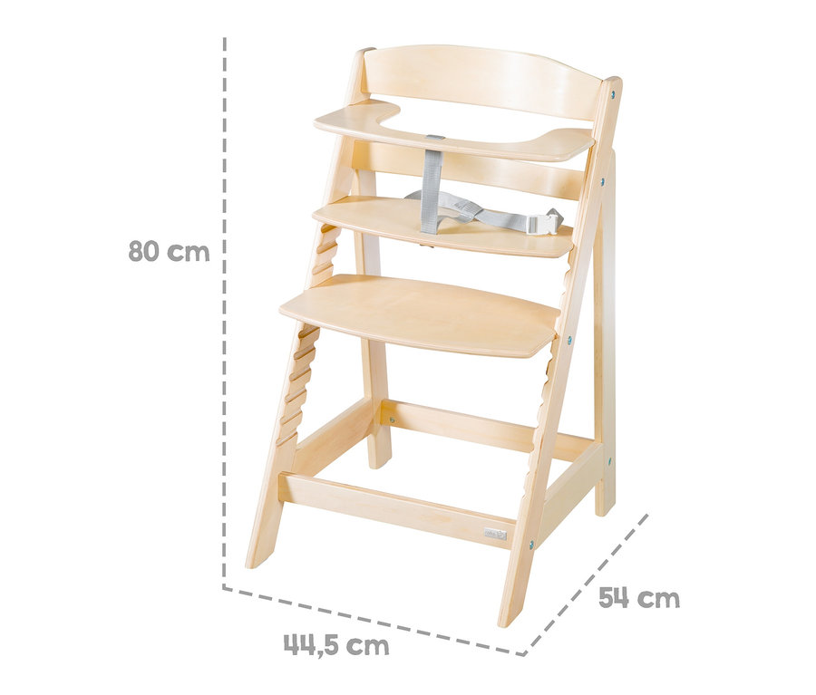 Ein roba Treppenhochstuhl »Sit Up Flex« in Natur.