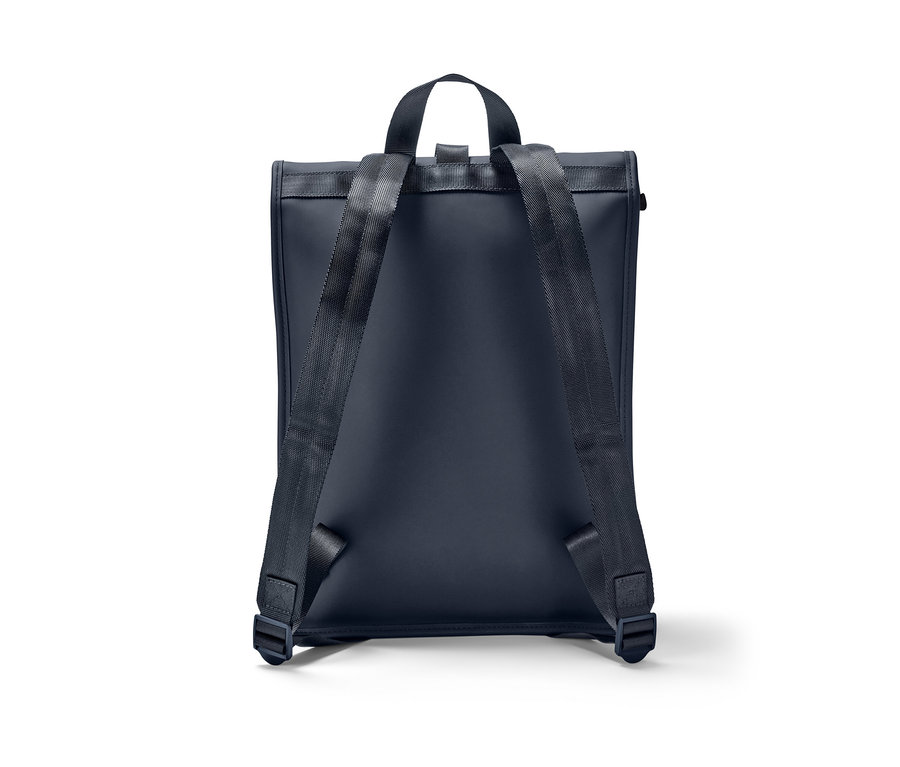 Rückansicht eines Regenrucksacks.