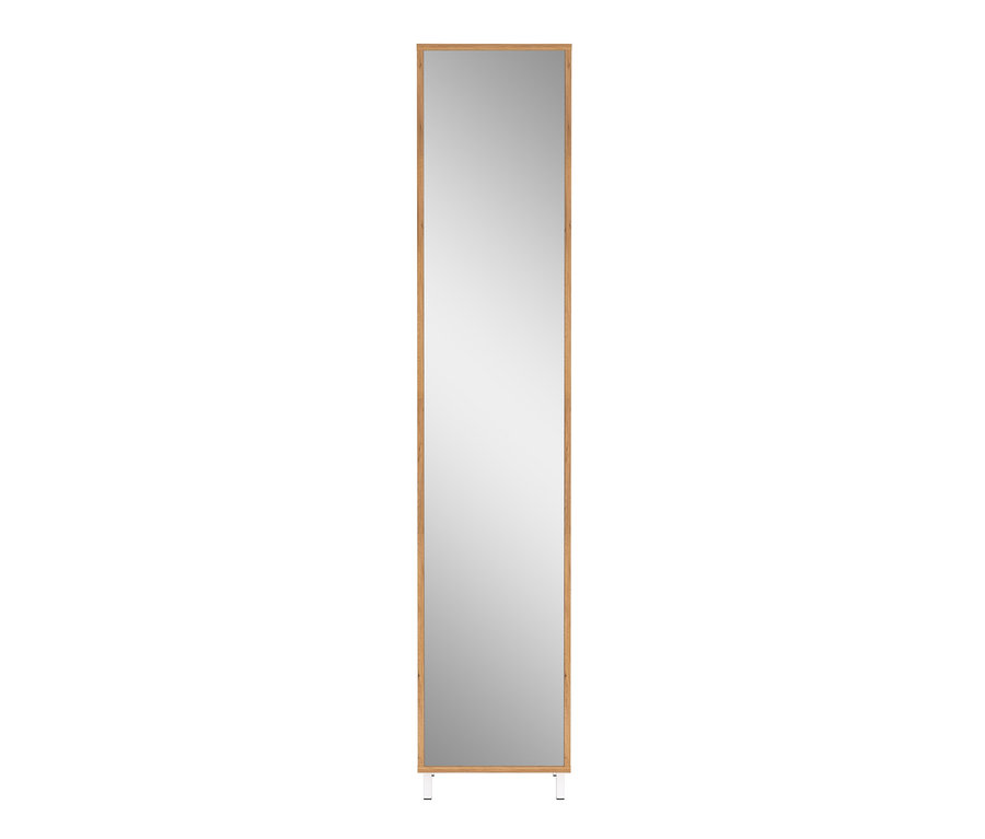 Hochschrank »Namsos 5002« mit Holzrahmen und Spiegel.
