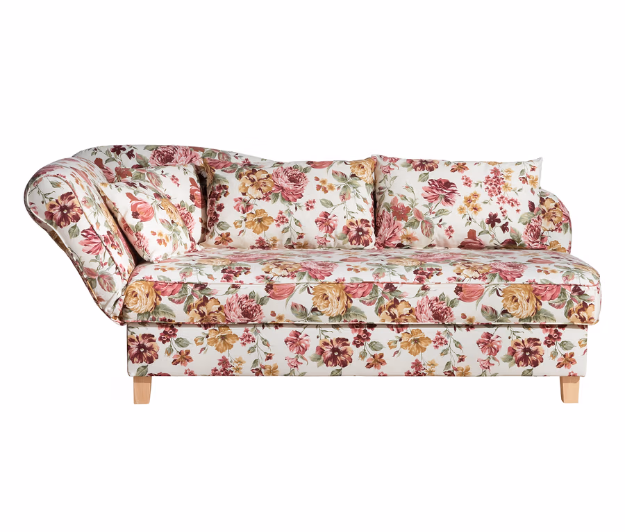 Blumenmuster Recamiere »Saturn« mit Stauraum links von Max-Winzer®.