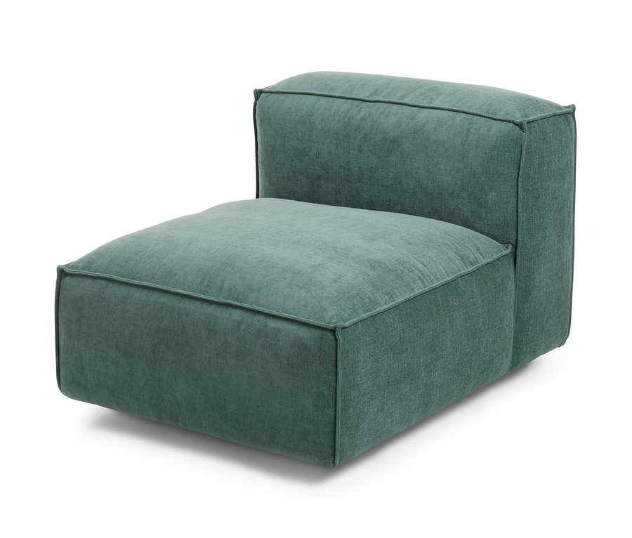 Einzelnes SCAPA Element des Modul-Sofas »Berlin« ohne Armlehnen in Grün.