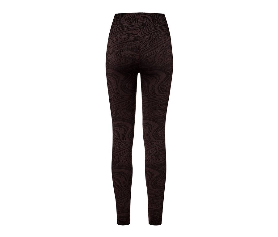 Detailaufnahme einer Seamless-Tight mit braunem Marmormuster.