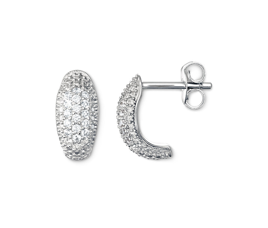 Zwei 925 Silber Creolen Sparkling.