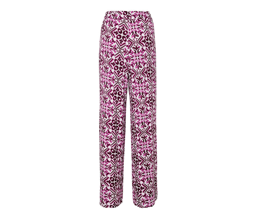 Bedruckte Palazzohose, berry.