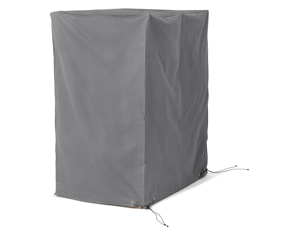 Graue Premium-Abdeckhaube für Strandkorb XL.