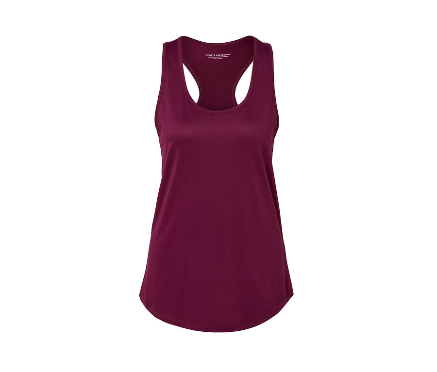 Detailansicht von einem der 2 Funktionstops in Pink und Beere.