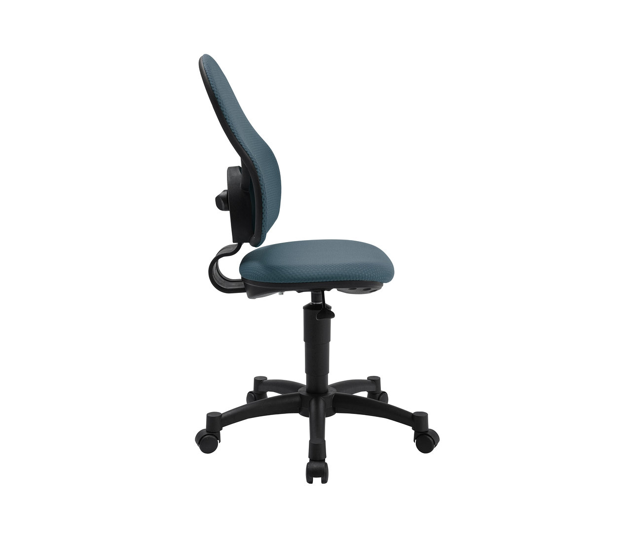 Seitenansicht des Topstar Stuhls »Open Art Junior« in Petrol.