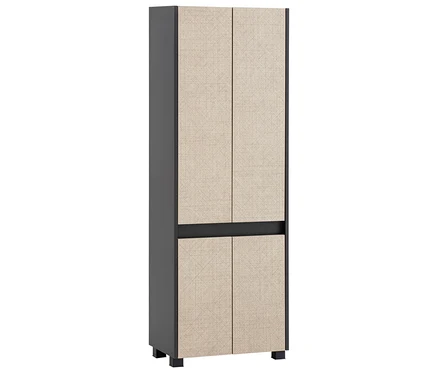 Hochschrank »Sander«, anthrazit/Canasta, 57 x 33 x 164,5 cm.
