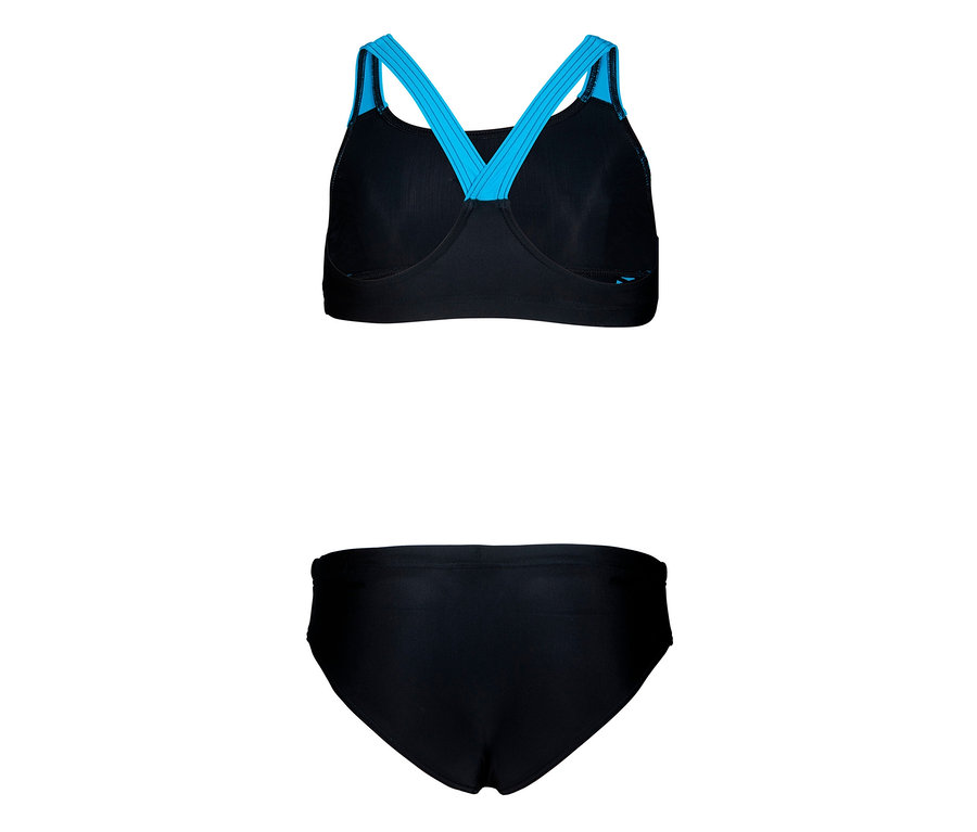 Schwarzer arena Feel Kinder-Bikini Openings Energy Back.