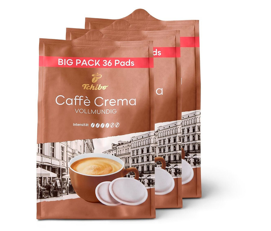Caffè Crema Vollmundig - 3 x 36 Pads