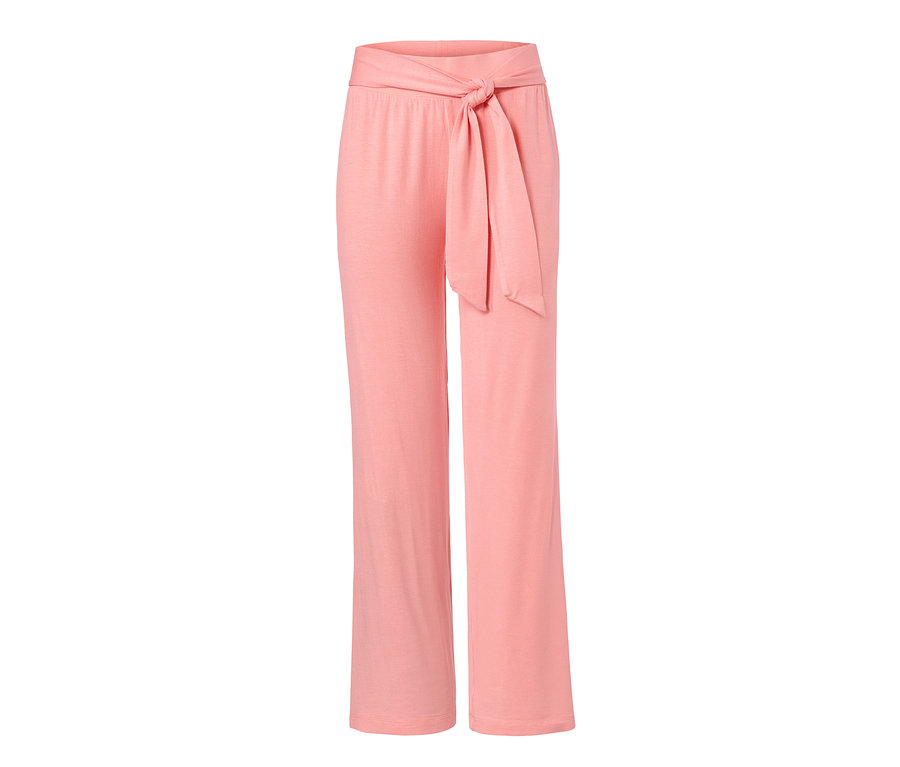 Eine pinke Relaxhose mit Band.