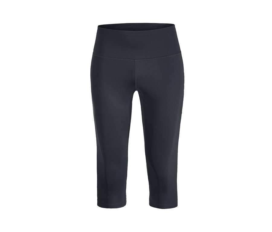 Eine dunkelblaue 3/4-Sporttight.
