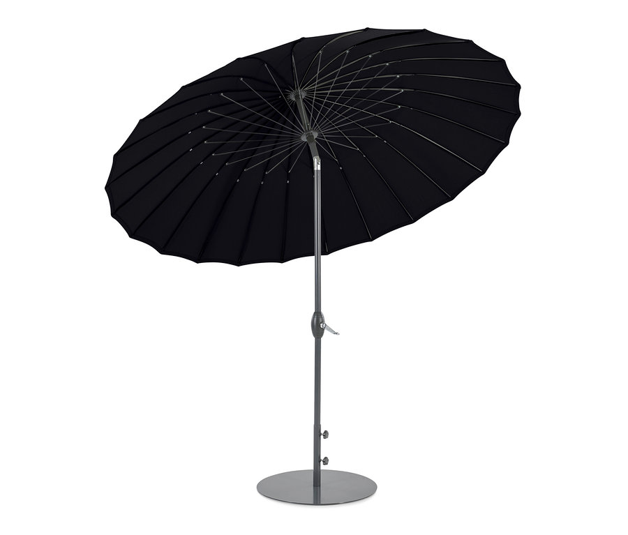 Leco Aluminium-Sonnenschirm »Shanghai«, Ø ca. 270 cm, schwarz.