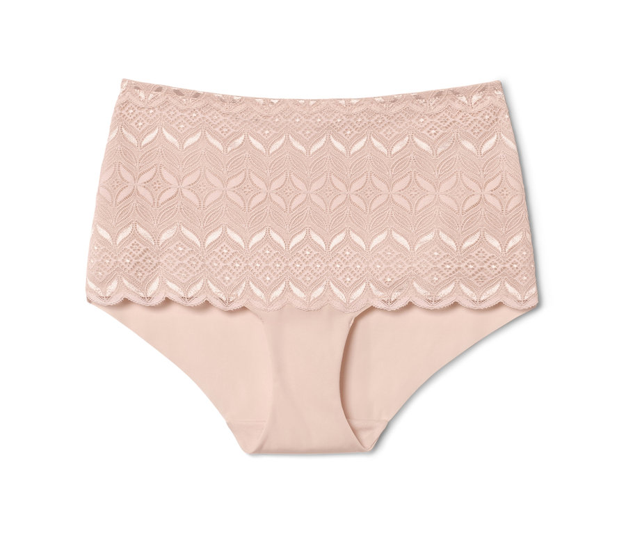 Rosafarbene Highwaist-Panty.