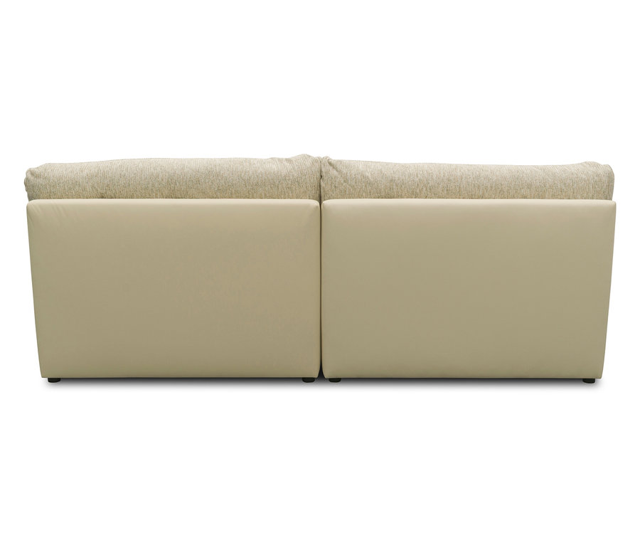 Rückansicht des DOMO Sofa »800 026«, Bigsofa in Beige und Creme.