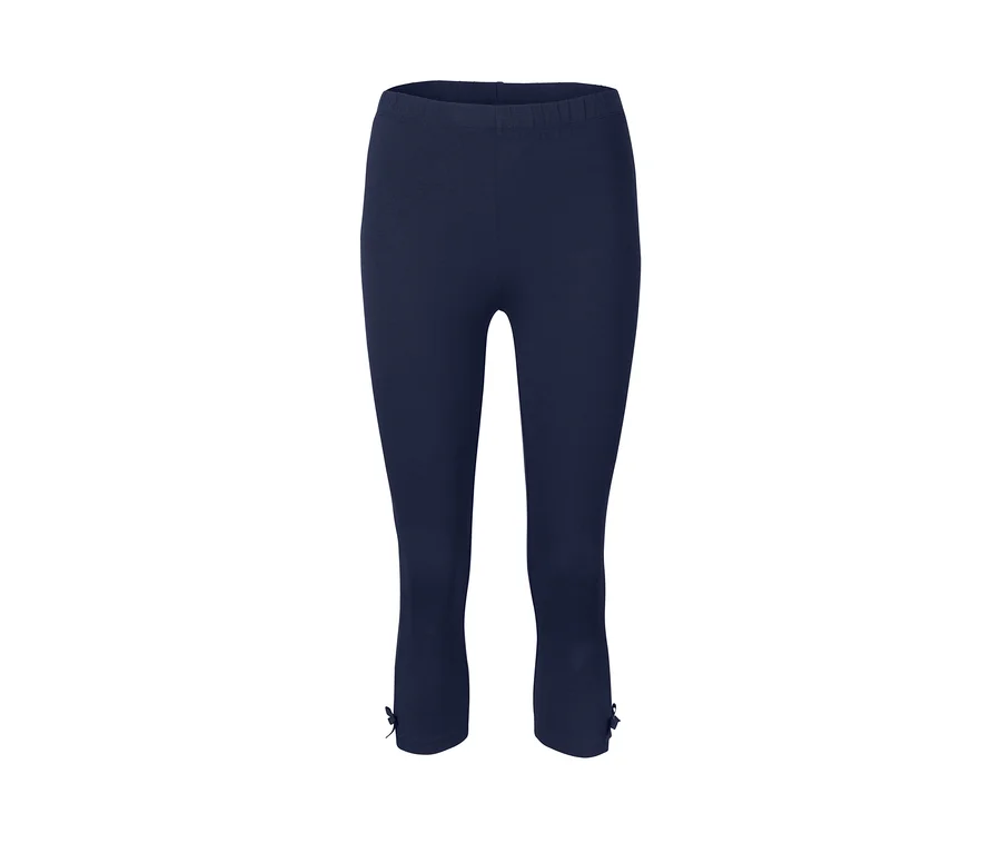 Dunkelblaue 3/4-Leggings.