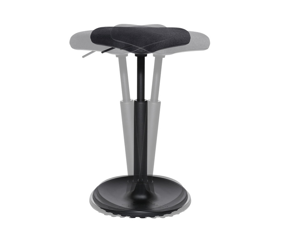 Schwarzer Topstar Ergo-Hocker »Sitness H1« vor weißem Hintergrund.