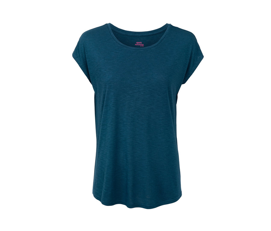 Blaues Sportshirt.