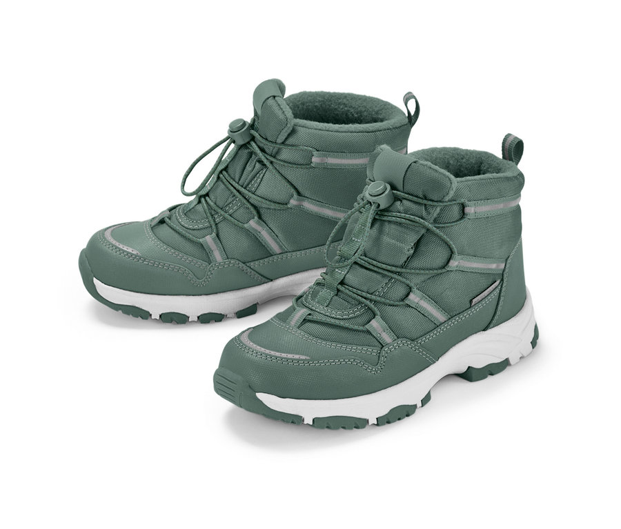 Grüne Kinder-Thermostiefel.
