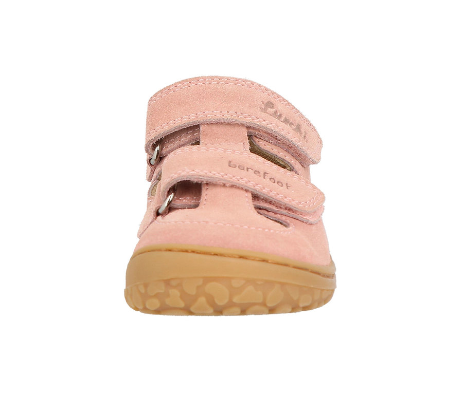 Nahaufnahme einer rosa Lurchi Sandale »Barefoot«.