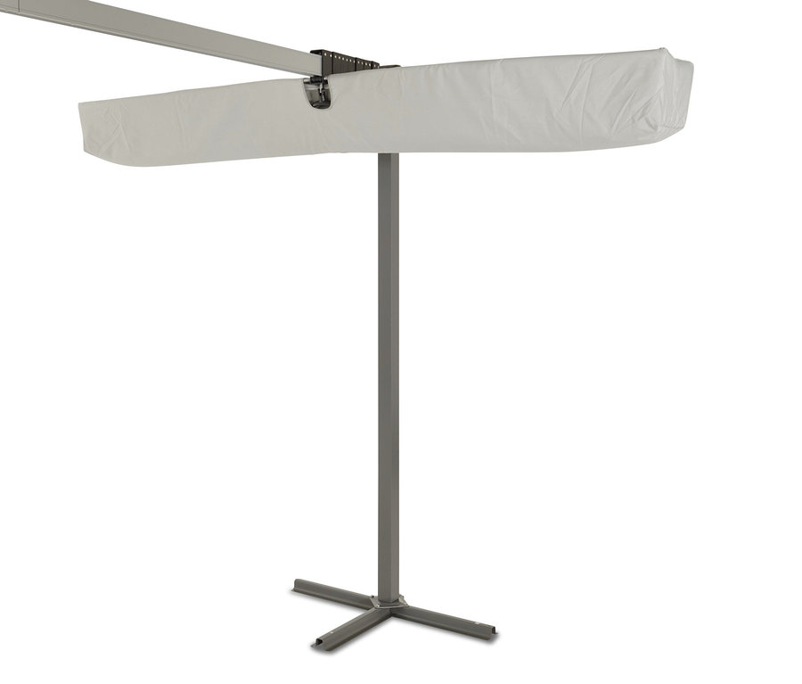 Leco Sonnendach, 400 x 250 cm, hellgrau.