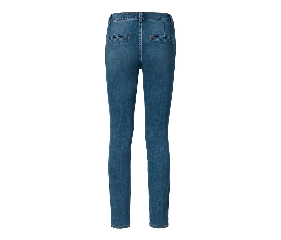 Blaue Treggings »Fit Nelly« von hinten.
