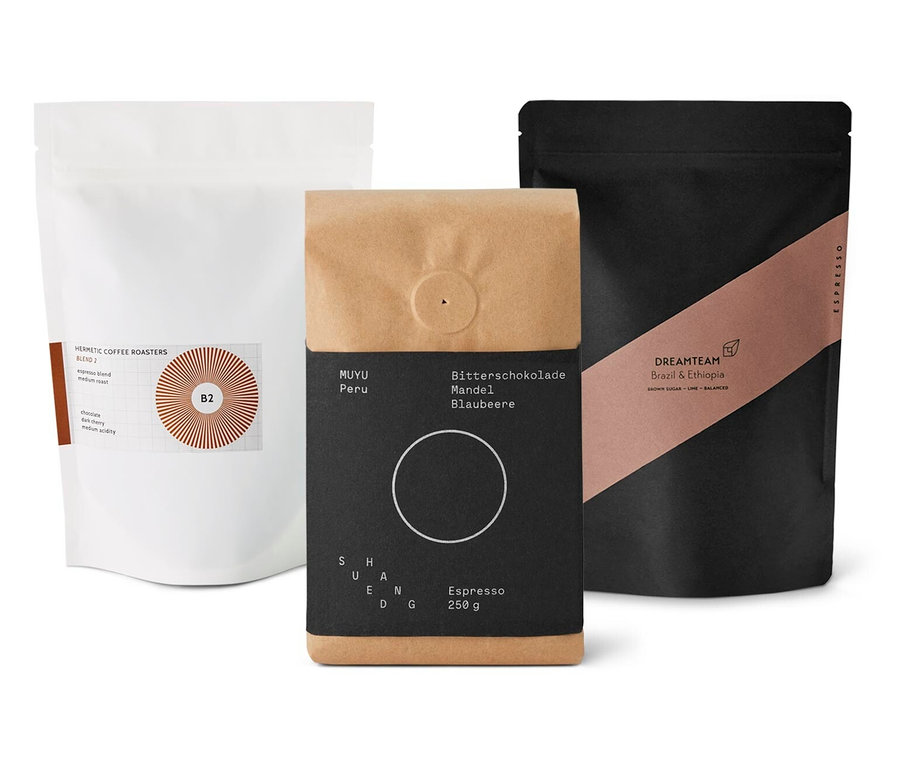 Espresso Probierpaket "Premium Kaffeeset" - 3x 250 g Ganze Bohne