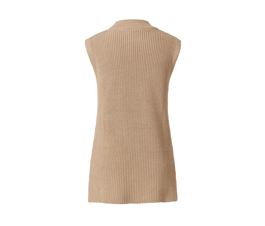 Detailaufnahme eines Strick-Pullunders.