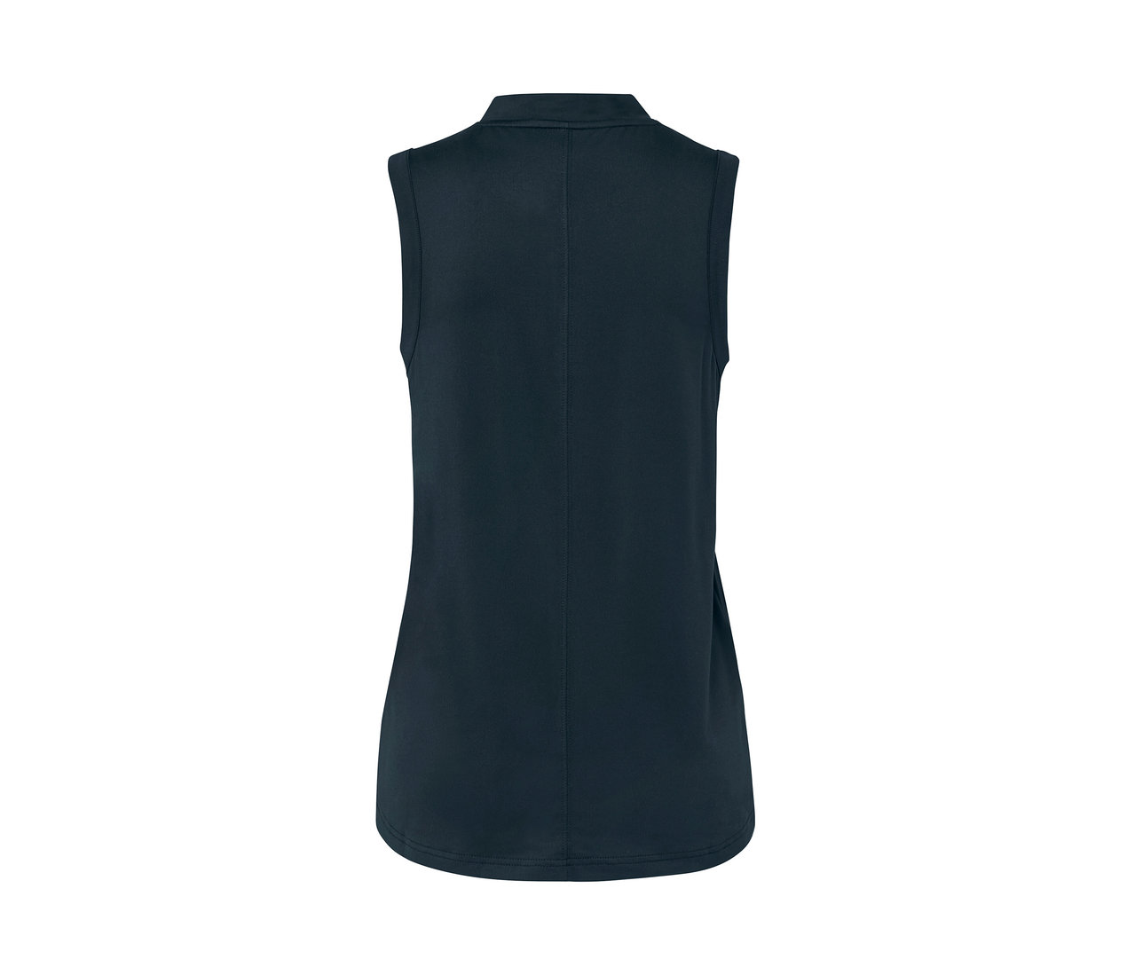 Dunkelblaues Funktionstop von hinten.