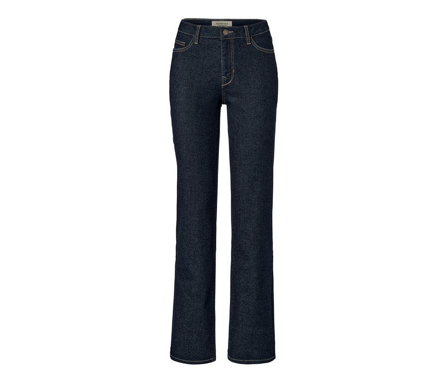 Dunkelblaue Straight-Denim »Fit Kira«.