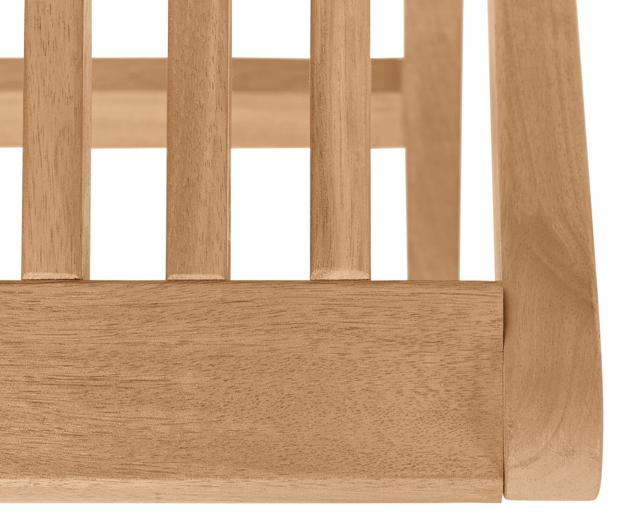 Detailaufnahme eines Stuhlrahmens.